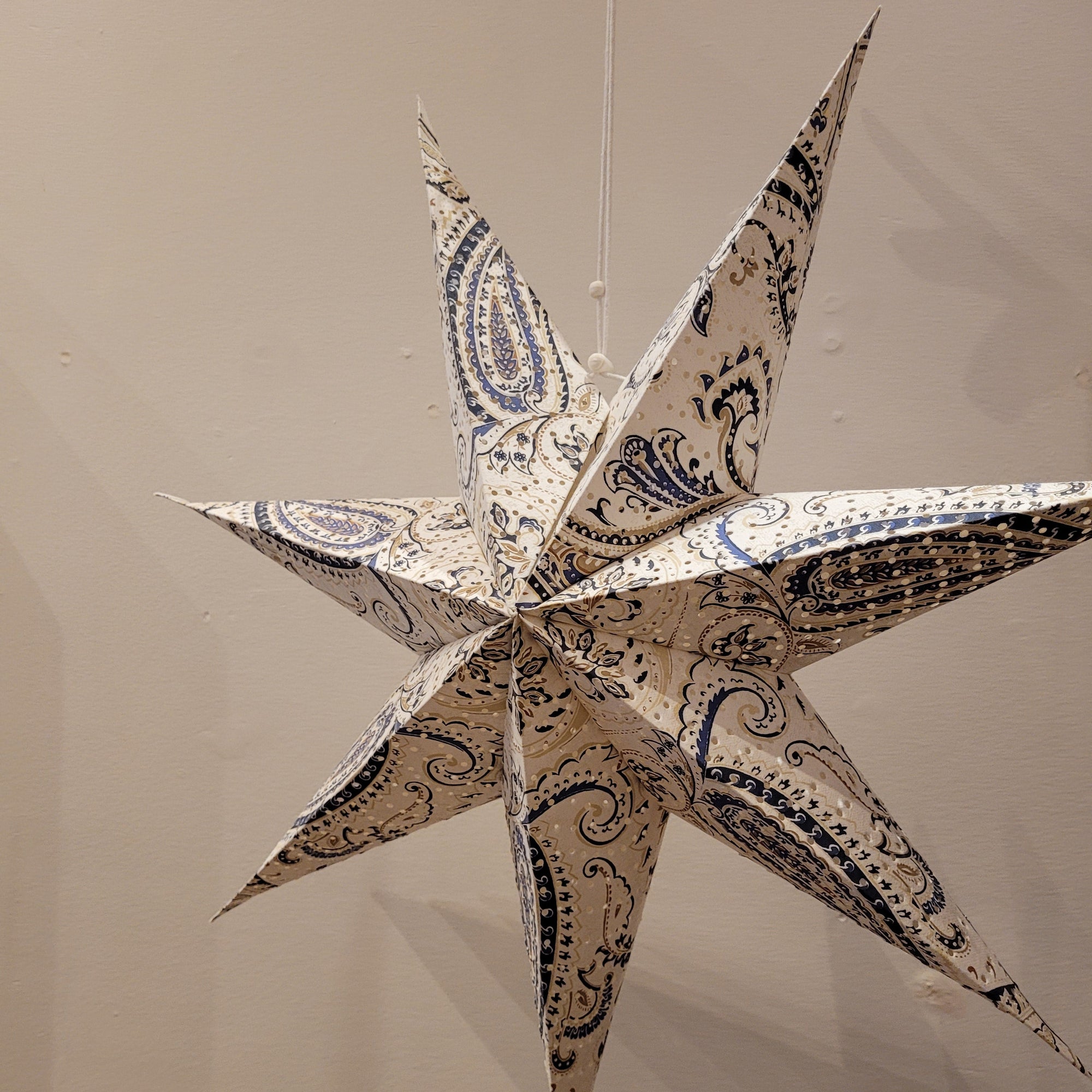 Handmade Paper Folding Star With Pattern