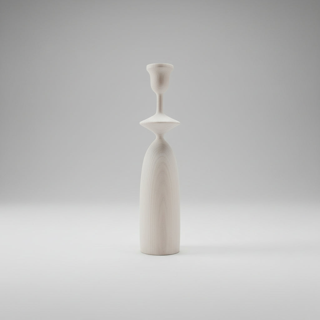 Grace White Candle Holder, John Ward