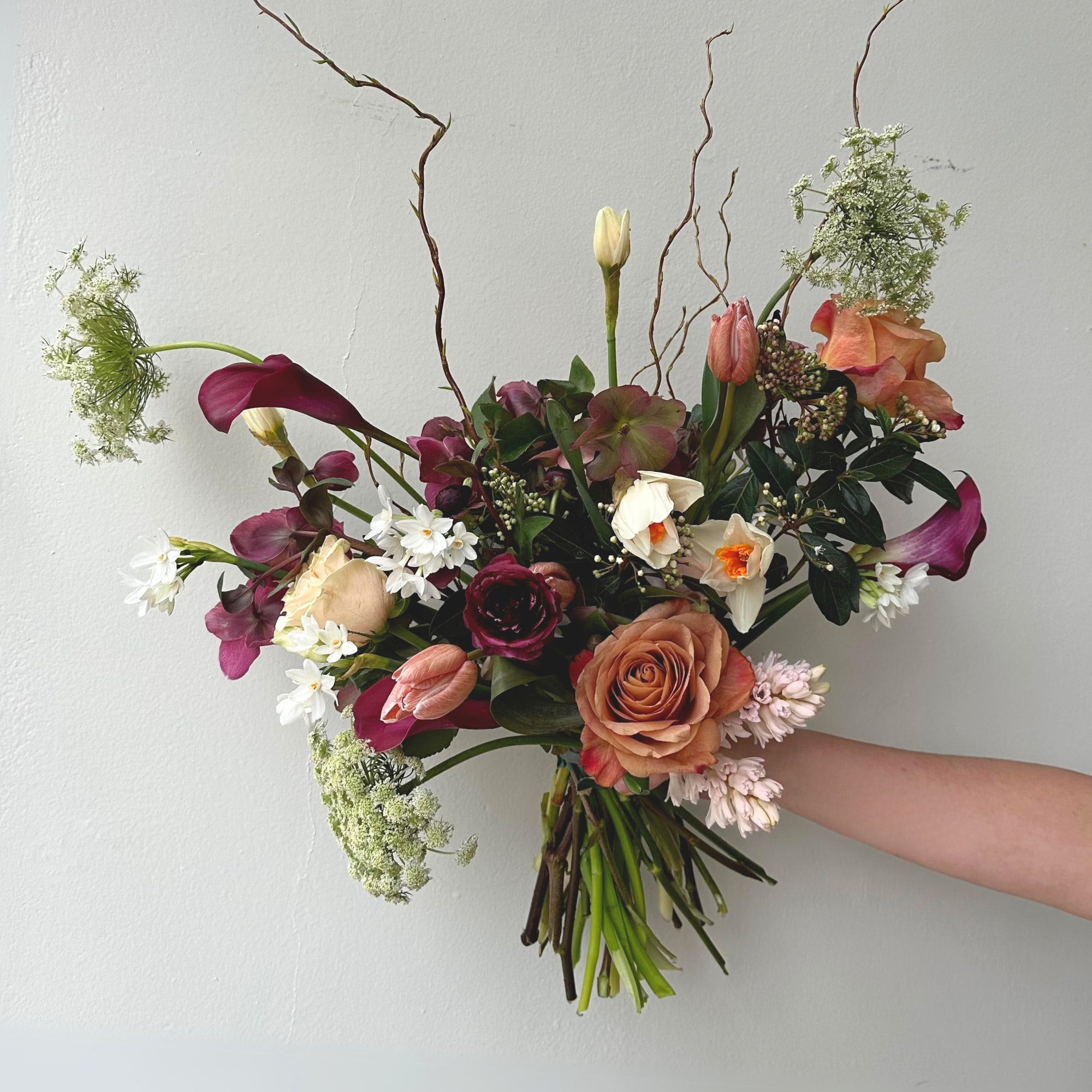 Dusky Helleborus Hand-Tied Bouquet
