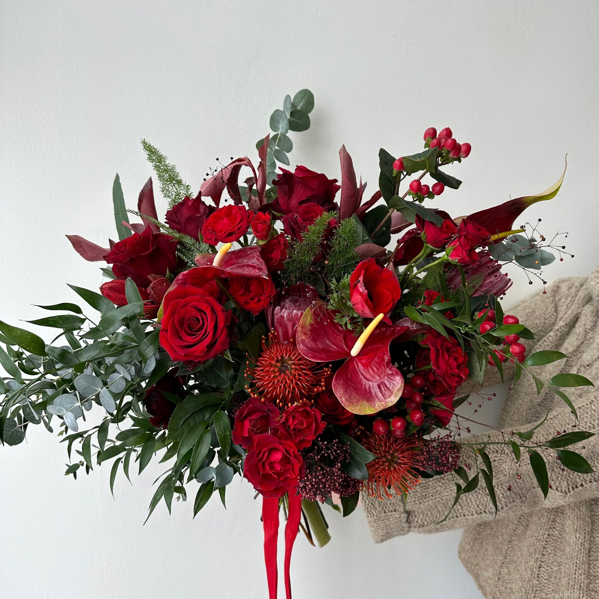 Roxy Red Hand-Tied Bouquet