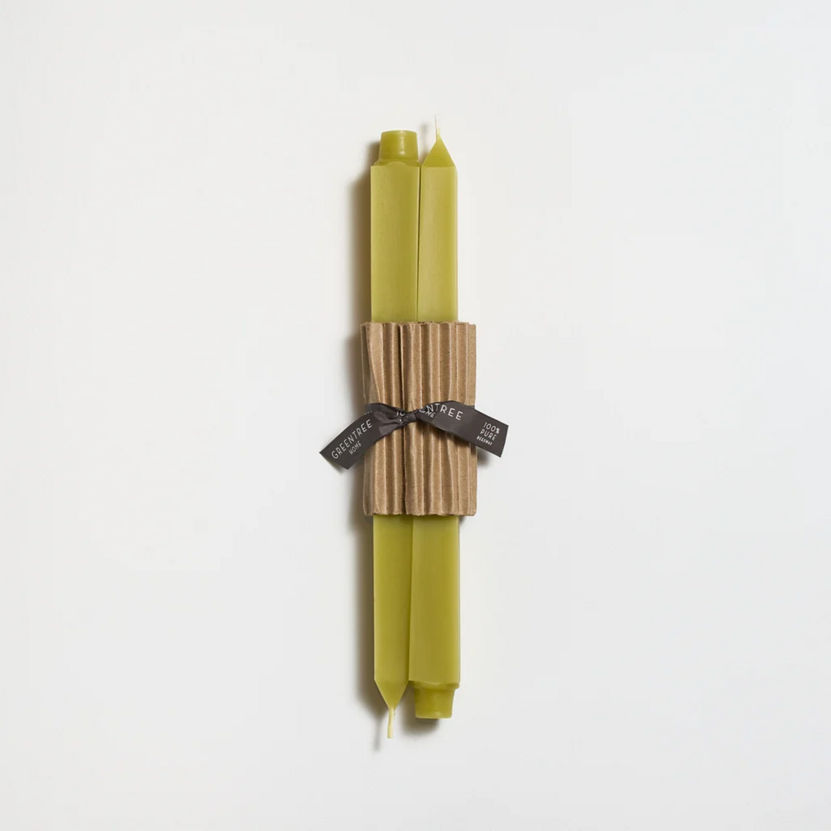 Bamboo Square Beeswax Candles, Greentree Home