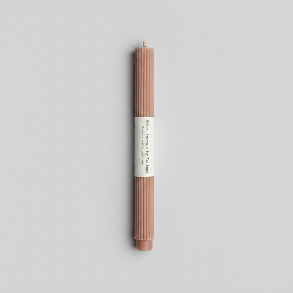Beige Taper Candle, Zoet Studio