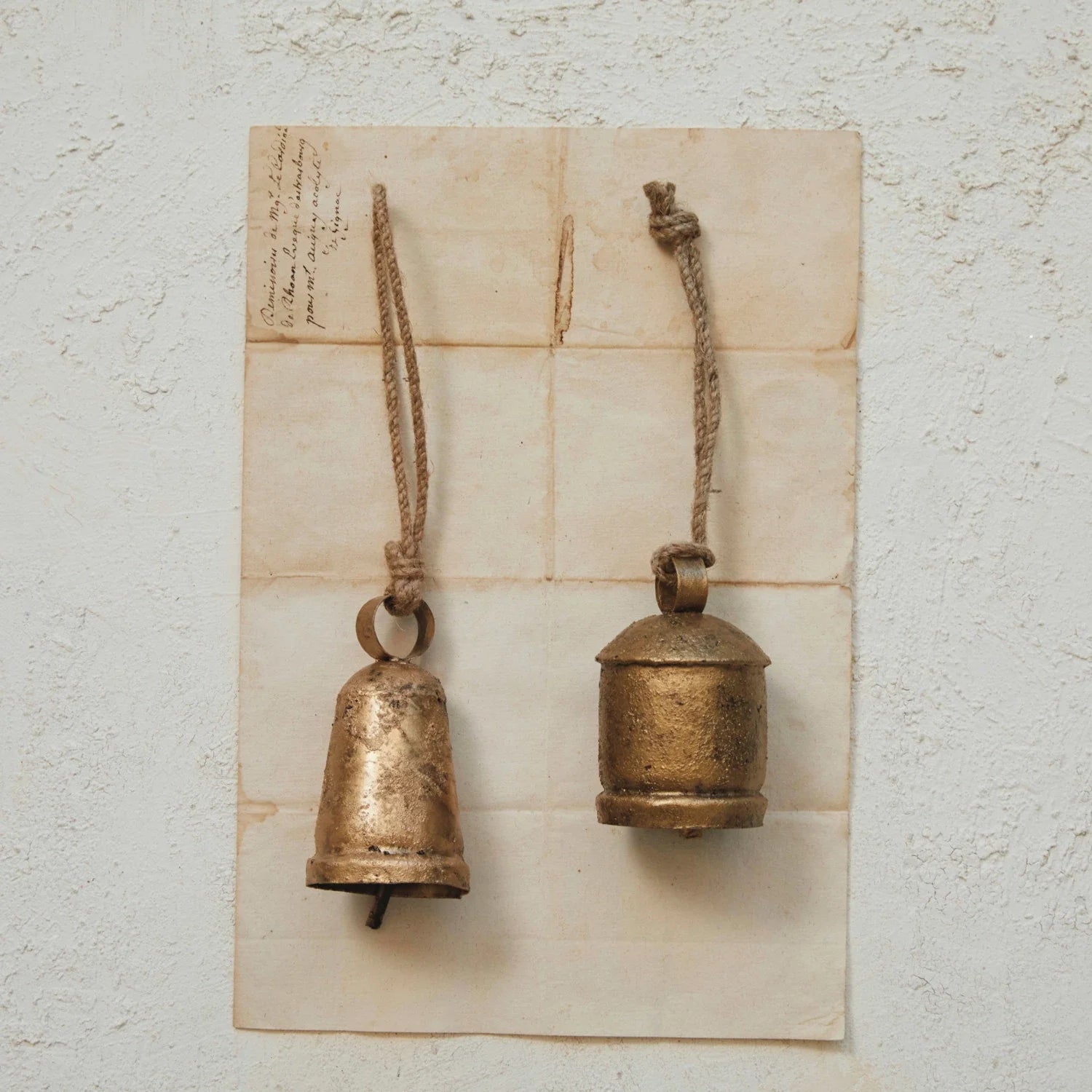 Metal Bell with Jute Hanger