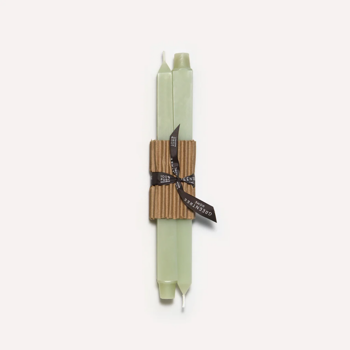 Celadon Square Beeswax Candles, Greentree Home