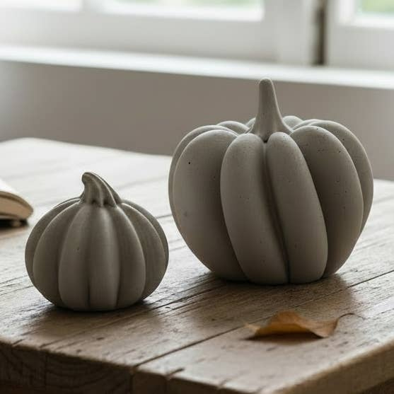 Concrete Pumpkins