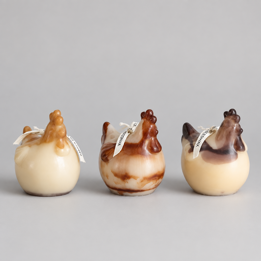 Hen Hand-Poured Candle