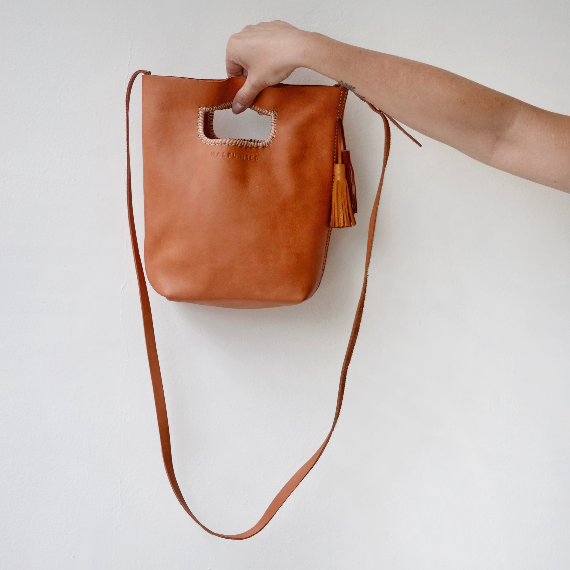 Leather Bucket Bag