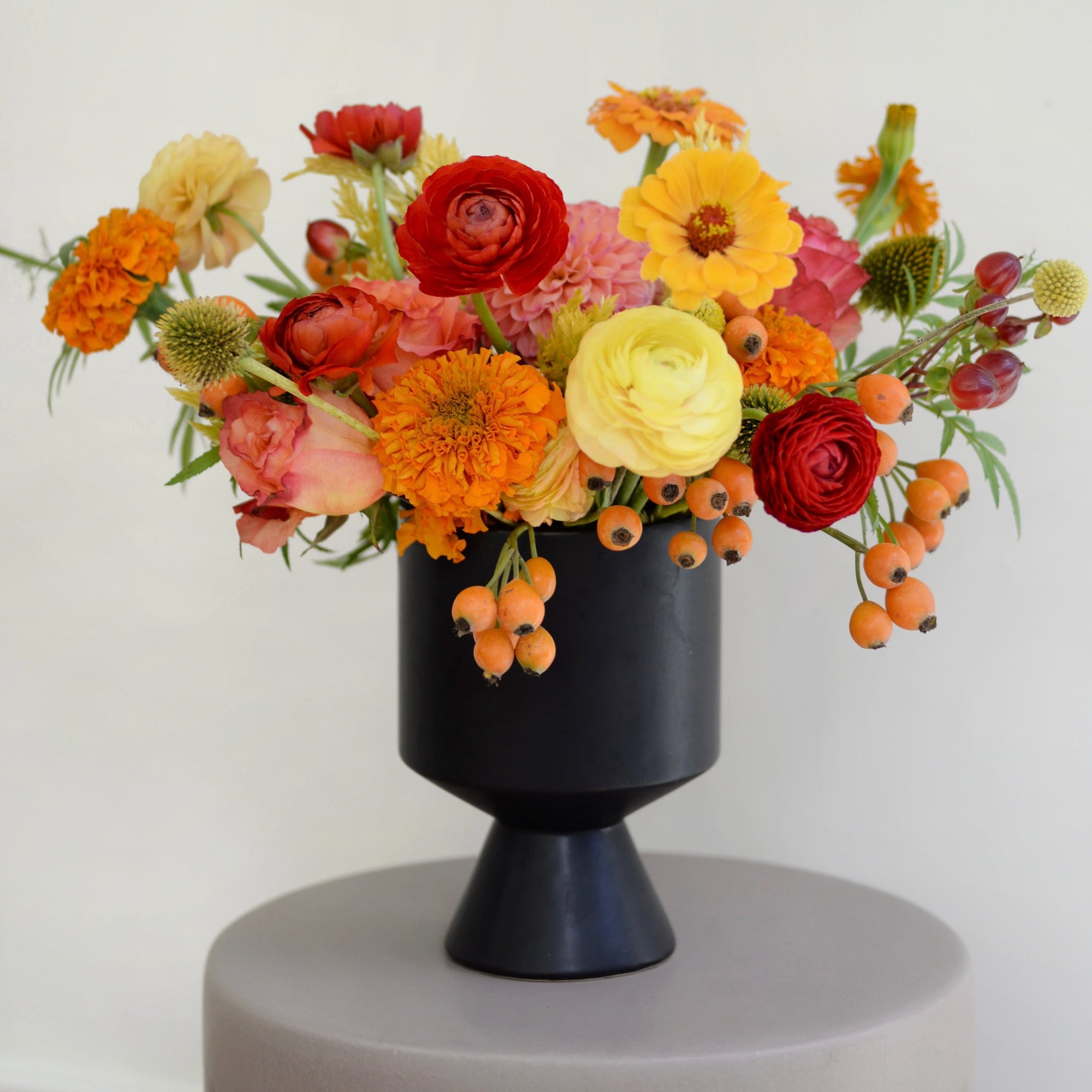 Thanksgiving Splendor Pedestal Arrangement