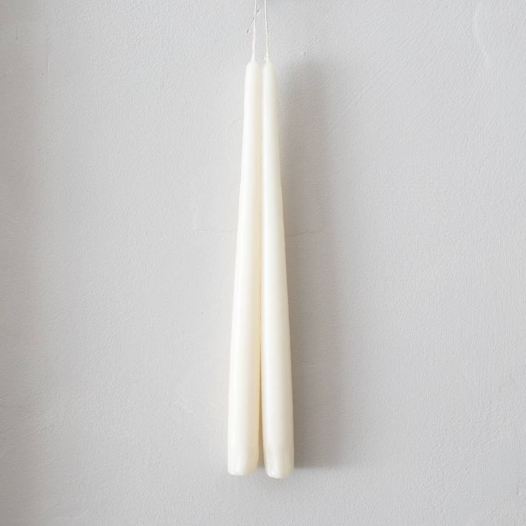 Ivory Taper Candles, Socco Designs