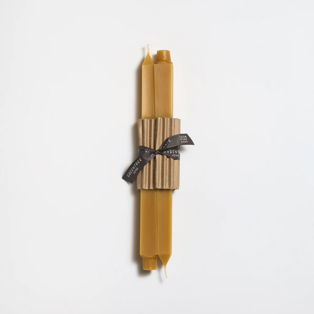 Natural Square Beeswax Candles, Greentree Home
