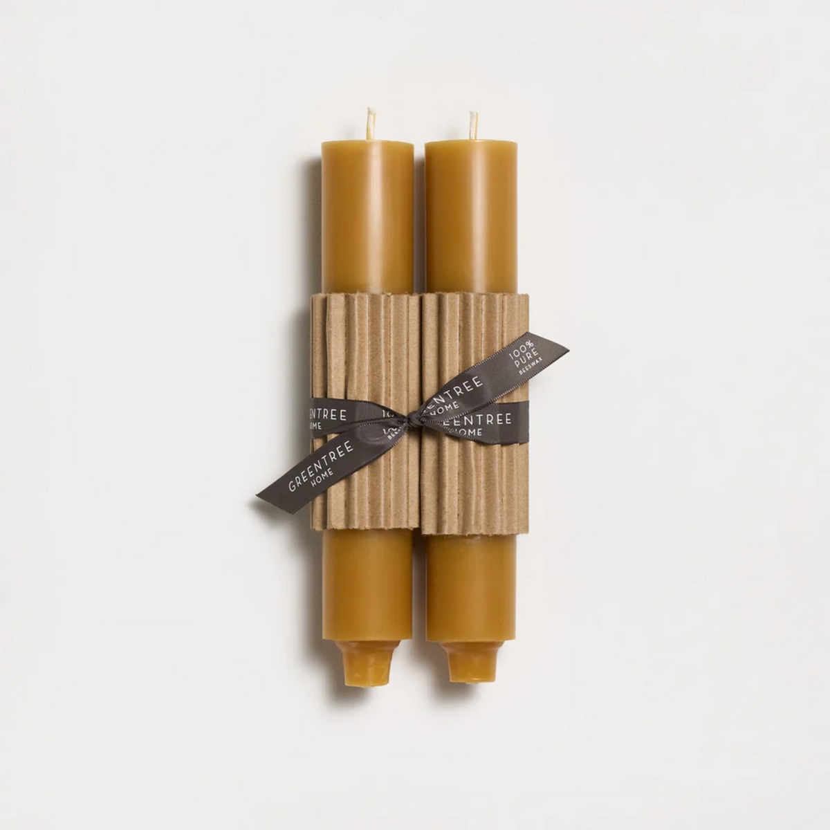 Natural Column Beeswax Candles, Greentree Home