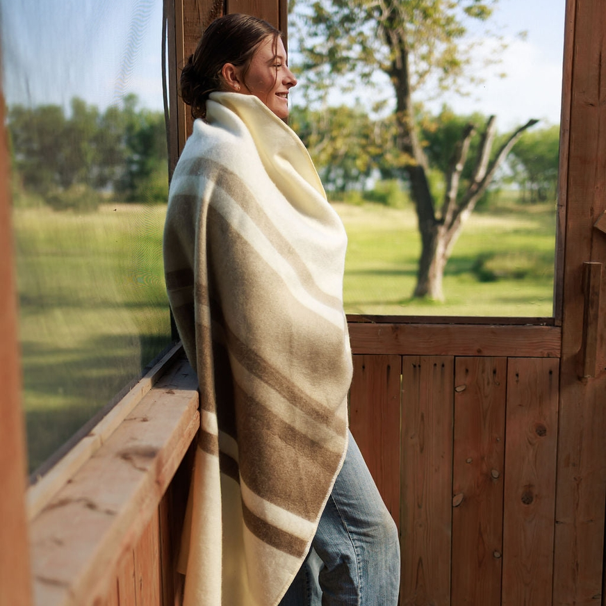 Oat Milk Alpaca Throw Blanket, Meraki Movement