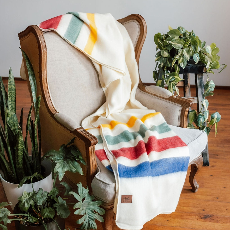 Pioneer Stripe Alpaca Blanket, Meraki Movement