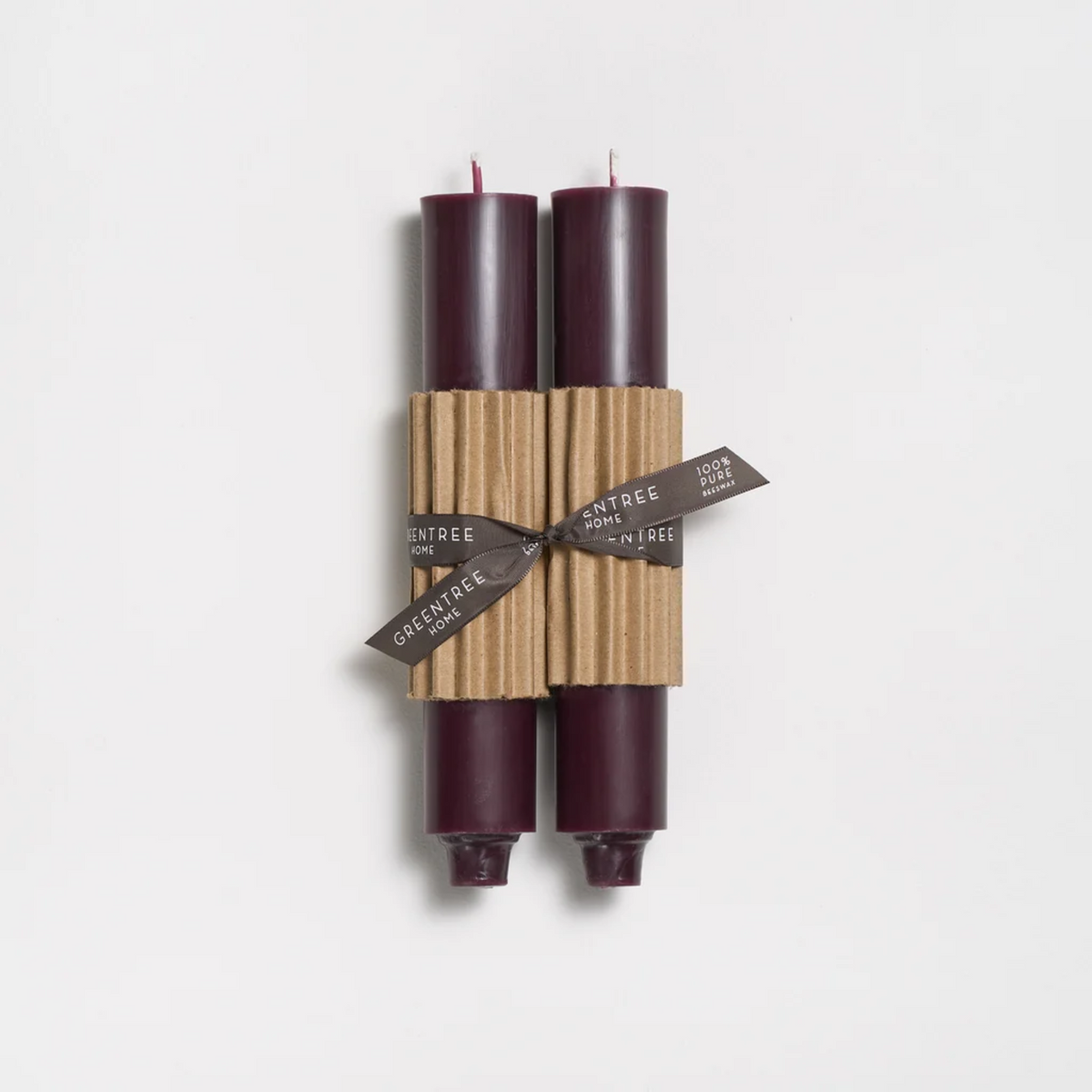 Sangria Column Beeswax Candles, Greentree Home