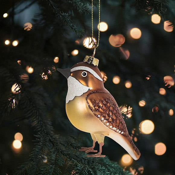 Sparrow Bird Ornament