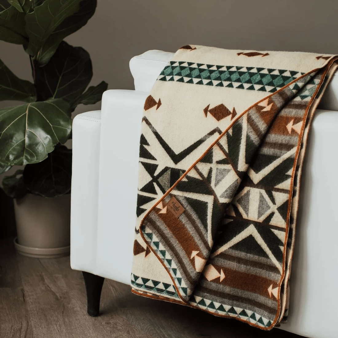 Aztec Pines Alpaca Blanket, Meraki Movement - Bloomfields
