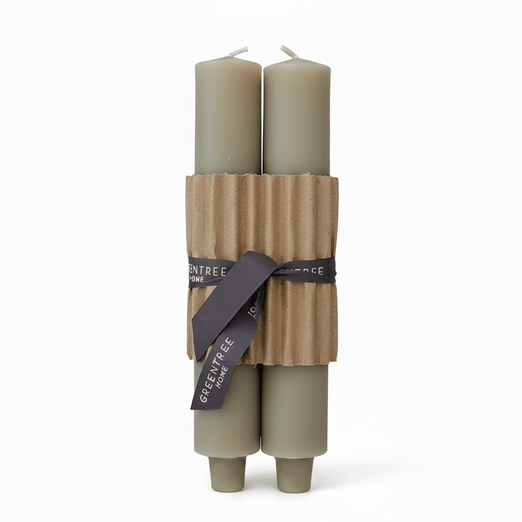 Bamboo Column Beeswax Candles, Greentree Home - Bloomfields