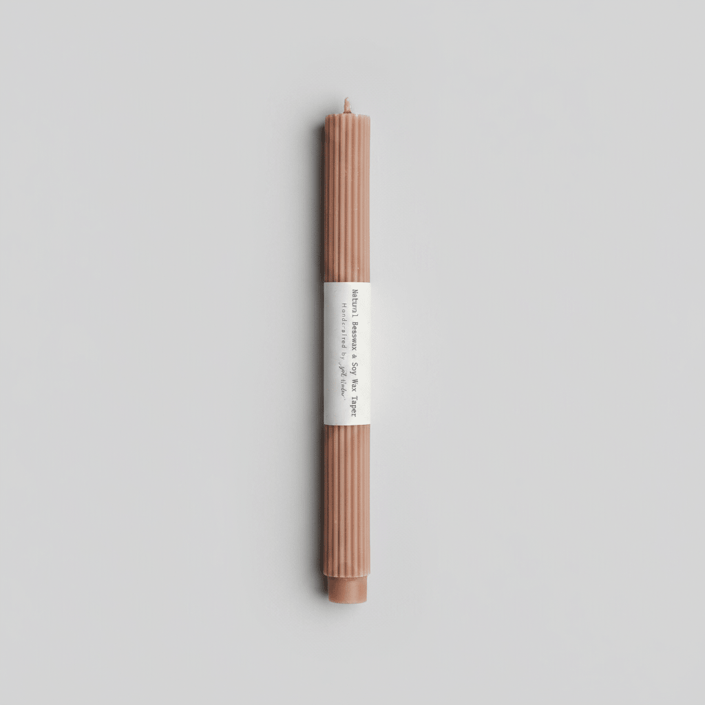 Beige Taper Candle, Zoet Studio - Bloomfields