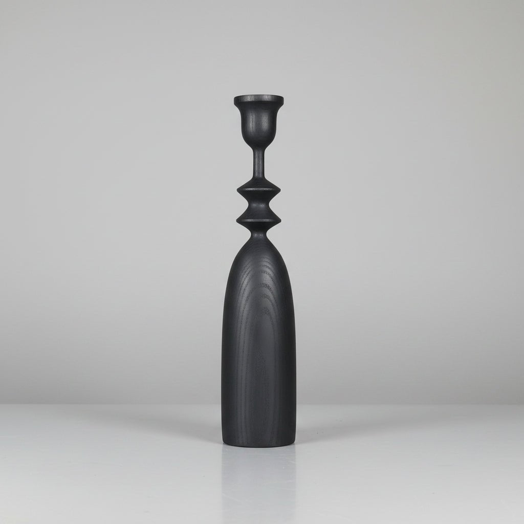 Belle Black Candle Holder, John Ward - Bloomfields