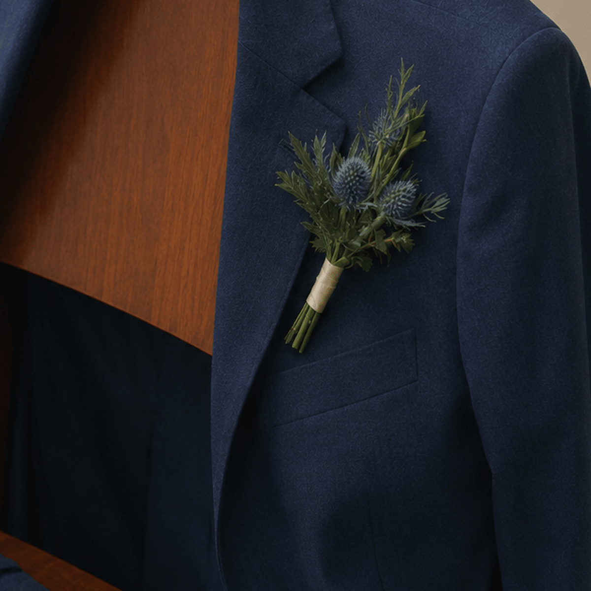 Blue Boutonniere - Bloomfields