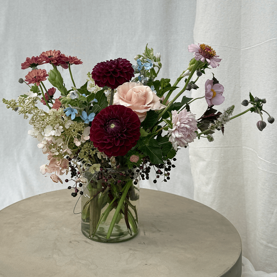 Blush & Velvet Posy Jar - Bloomfields