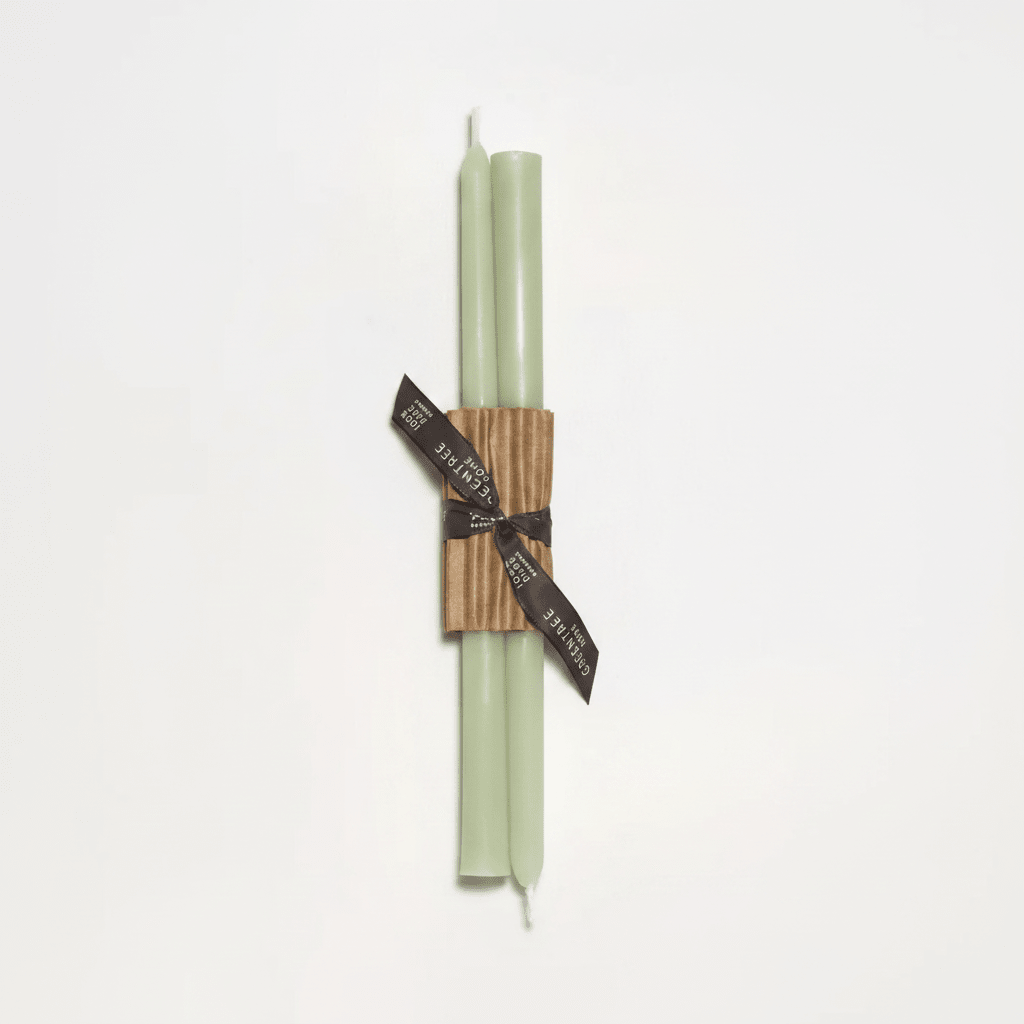Celadon Beeswax Tapers, Greentree Home - Bloomfields