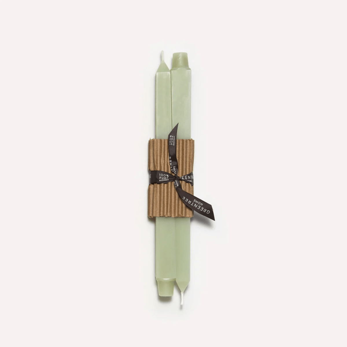 Celadon Square Beeswax Candles, Greentree Home - Bloomfields