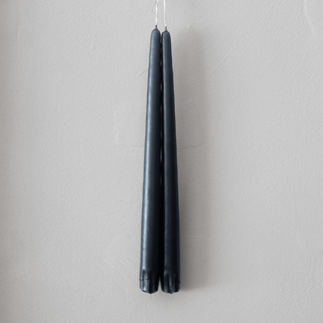 Charcoal Taper Candles, Socco Designs - Bloomfields