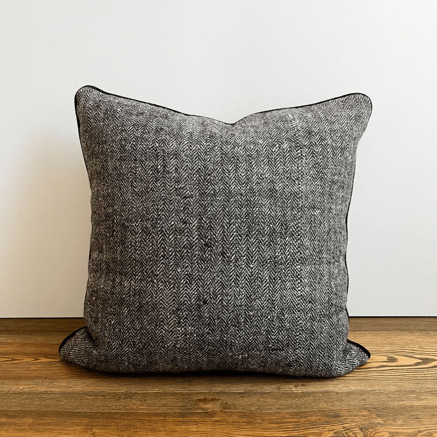 Chestnut Tweed with Mulberry Botanical Cushion - Bloomfields