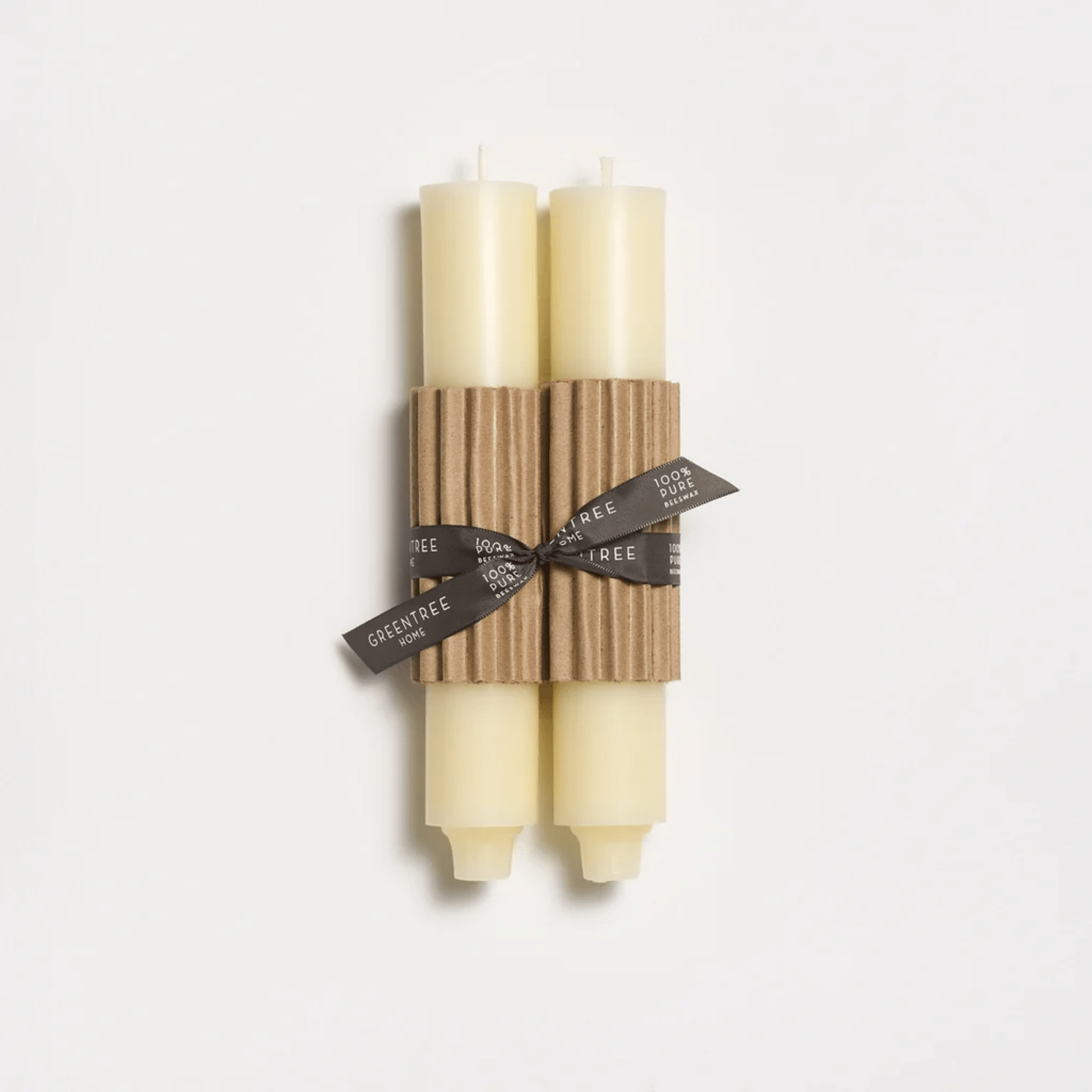 Cream Column Beeswax Candles, Greentree Home - Bloomfields