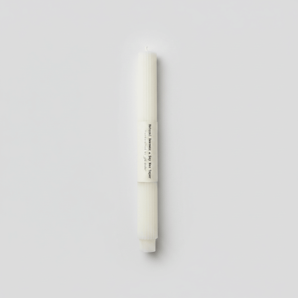Cream White Taper Candle, Zoet Studio - Bloomfields