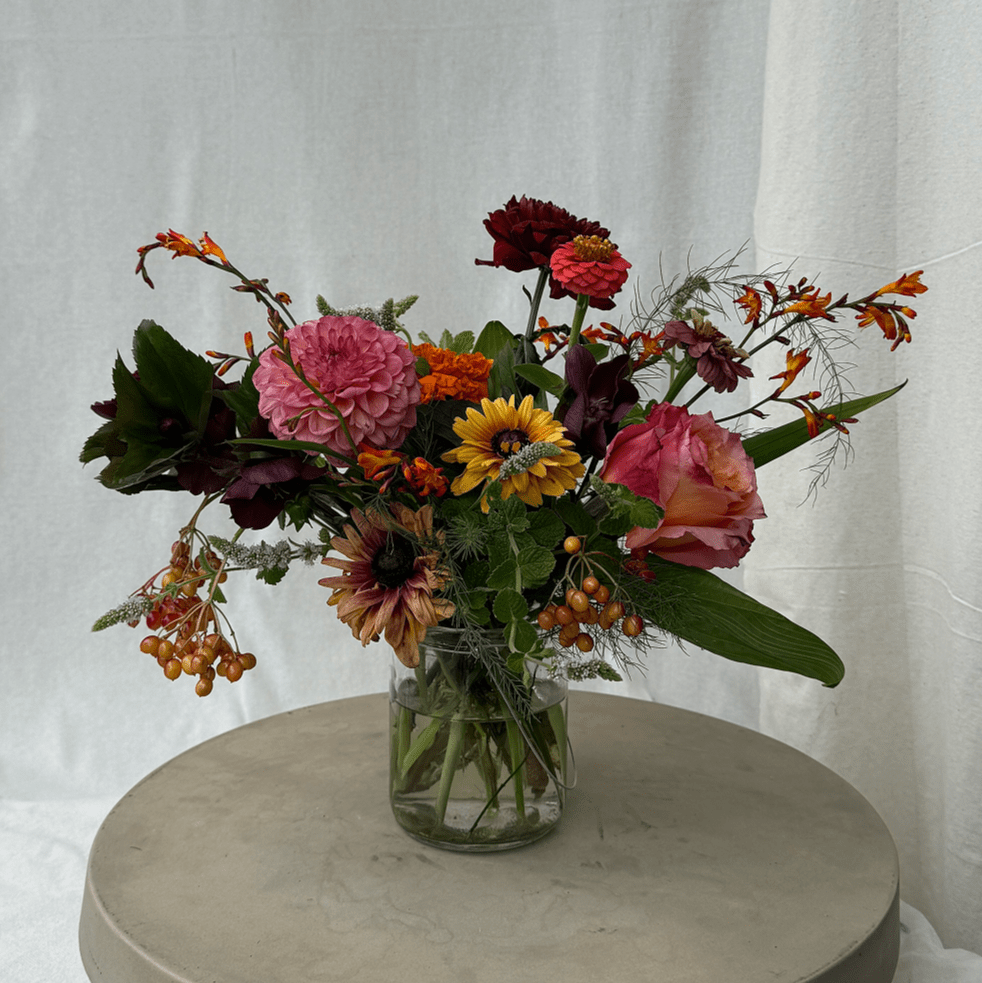 Crimson Harvest Posy Jar - Bloomfields
