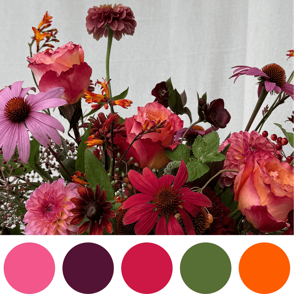 Crimson Harvest Posy Jar - Bloomfields