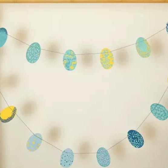 East End Press Blue Speckled Eggs Garland - Bloomfields