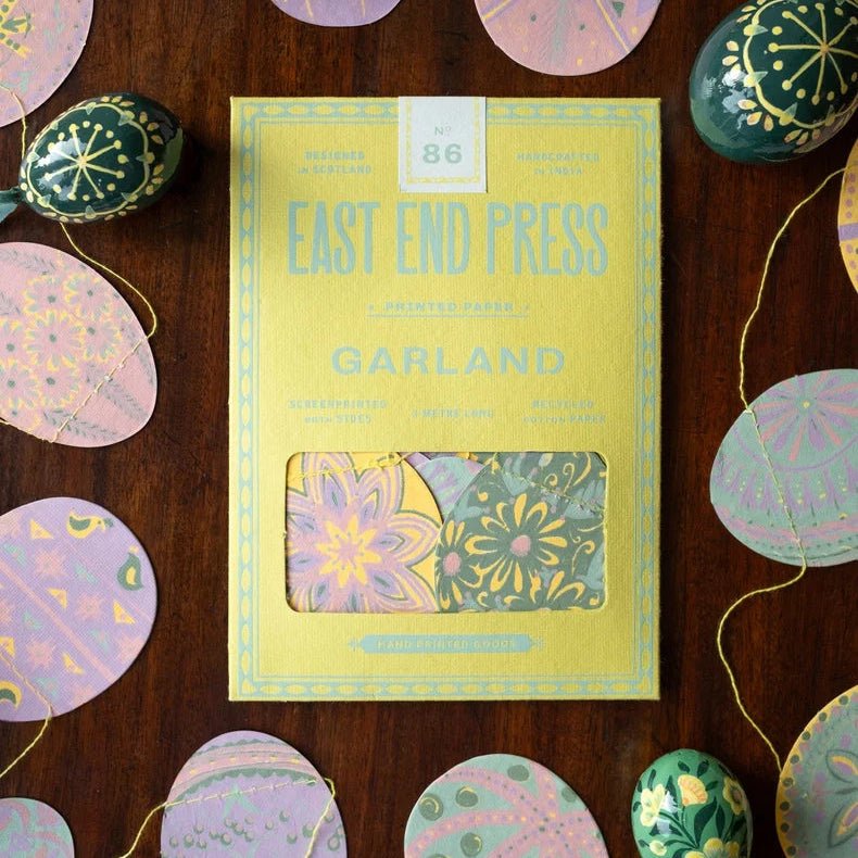 East End Press Egg Hunt Sewn Garland - Bloomfields