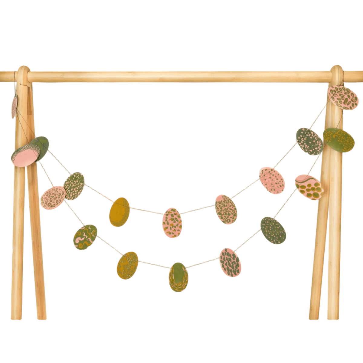East End Press Pink Speckled Eggs Garland - Bloomfields