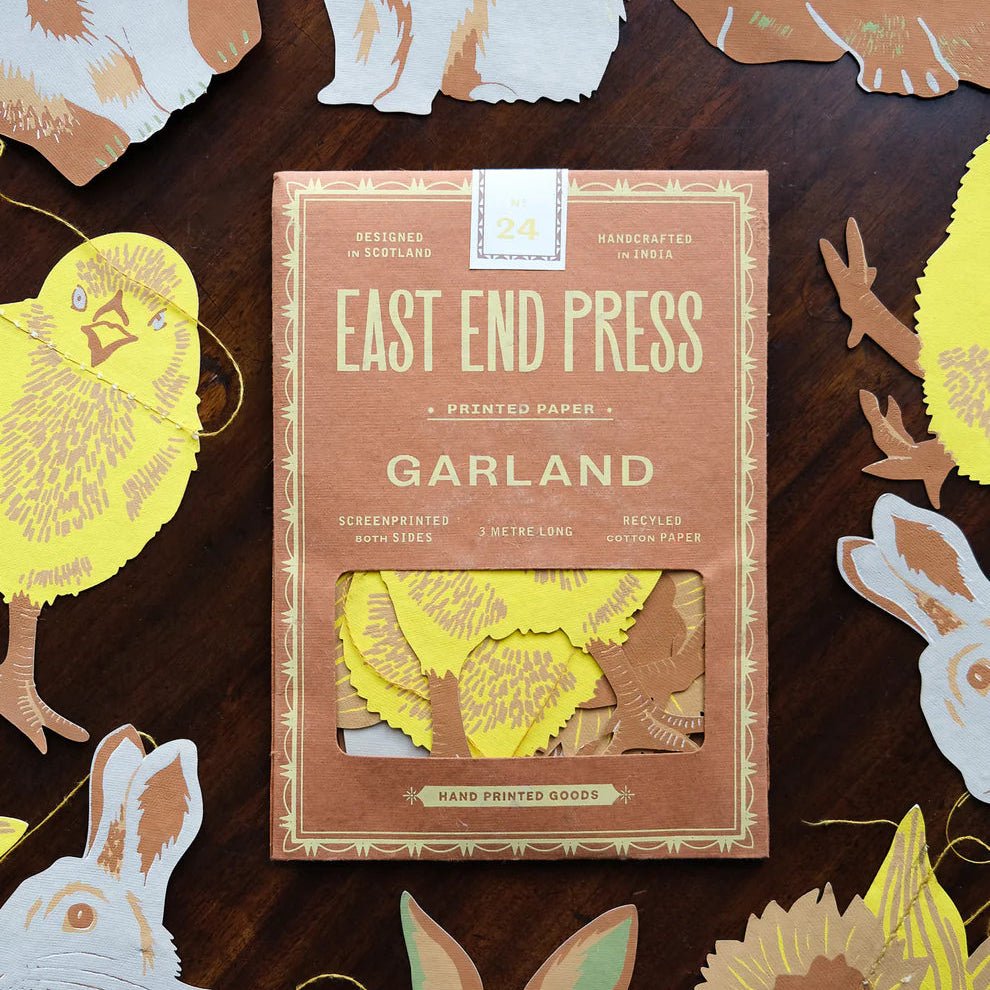 East End Press Rabbits Sewn Garland - Bloomfields