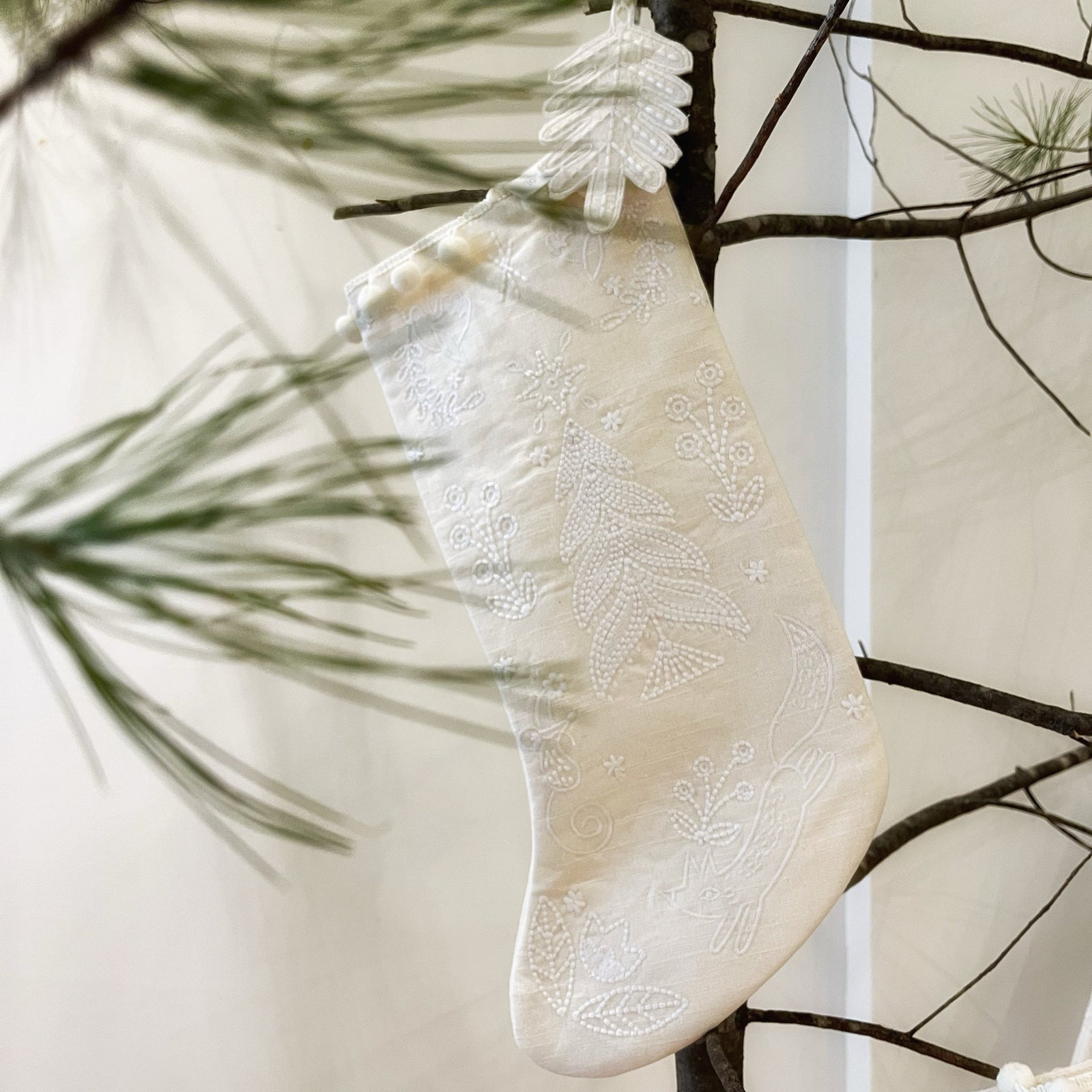 Embroidered Winter Stocking - Bloomfields
