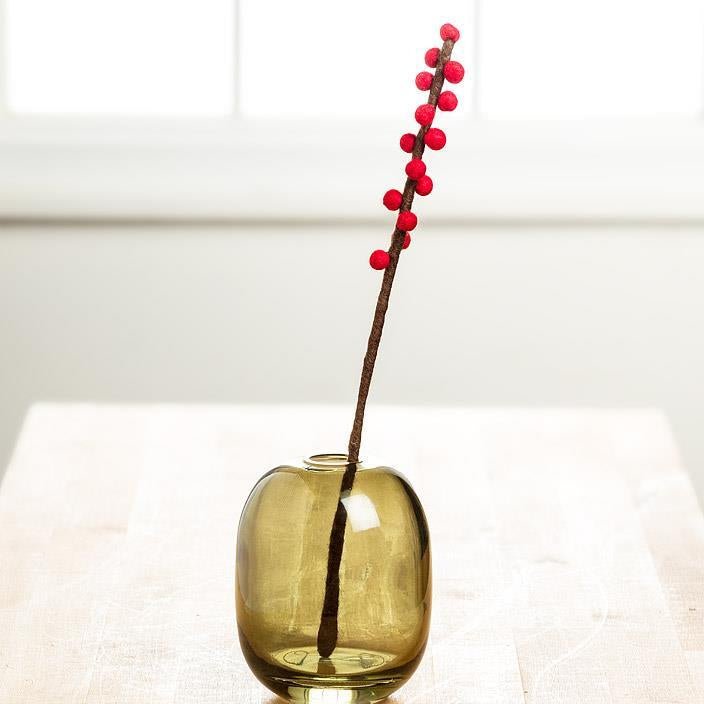 Felt Red Ilex Stem - Bloomfields
