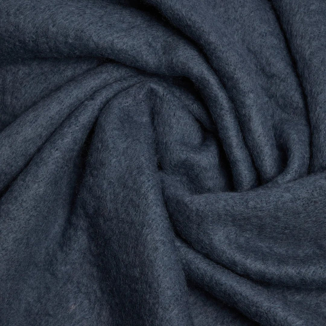Foxford Hague Blue Mohair Throw - Bloomfields
