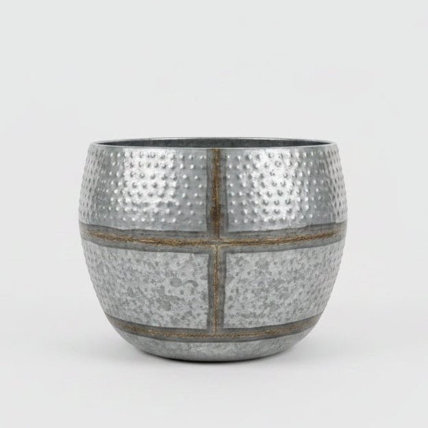Galvanized Metal Planter Large - Bloomfields