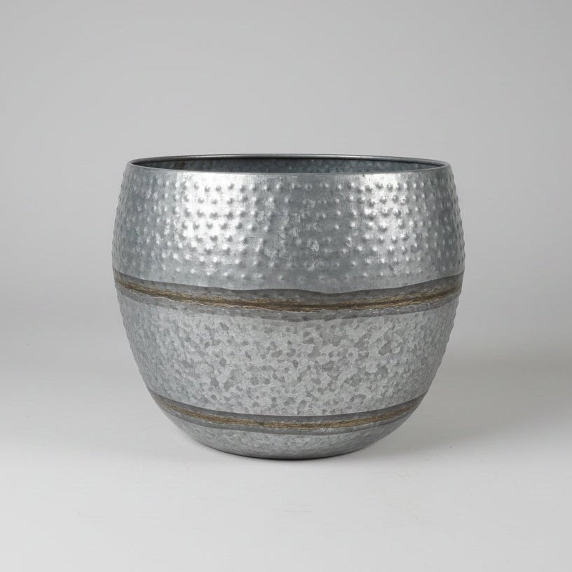 Galvanized Metal Planter Large - Bloomfields