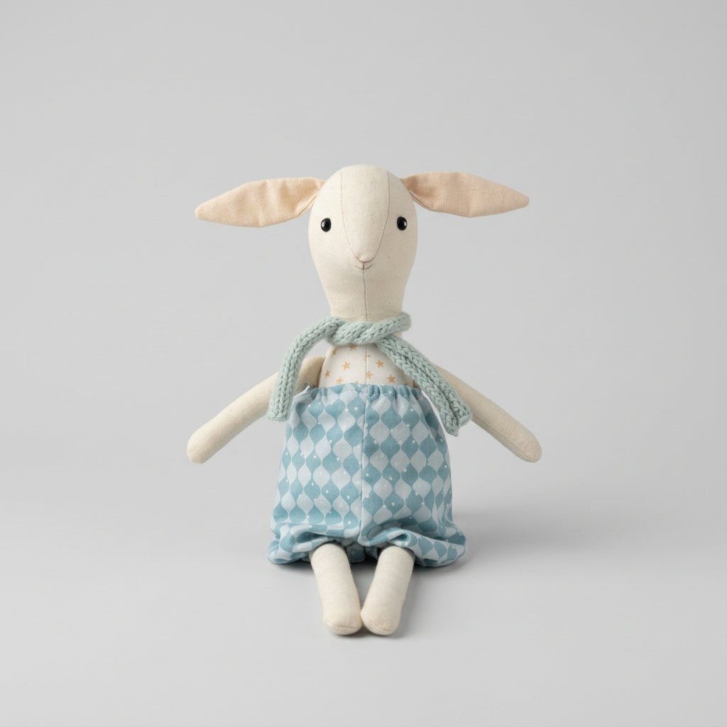 Gogo & Martin Bunny Midi Doll in Blue - Bloomfields