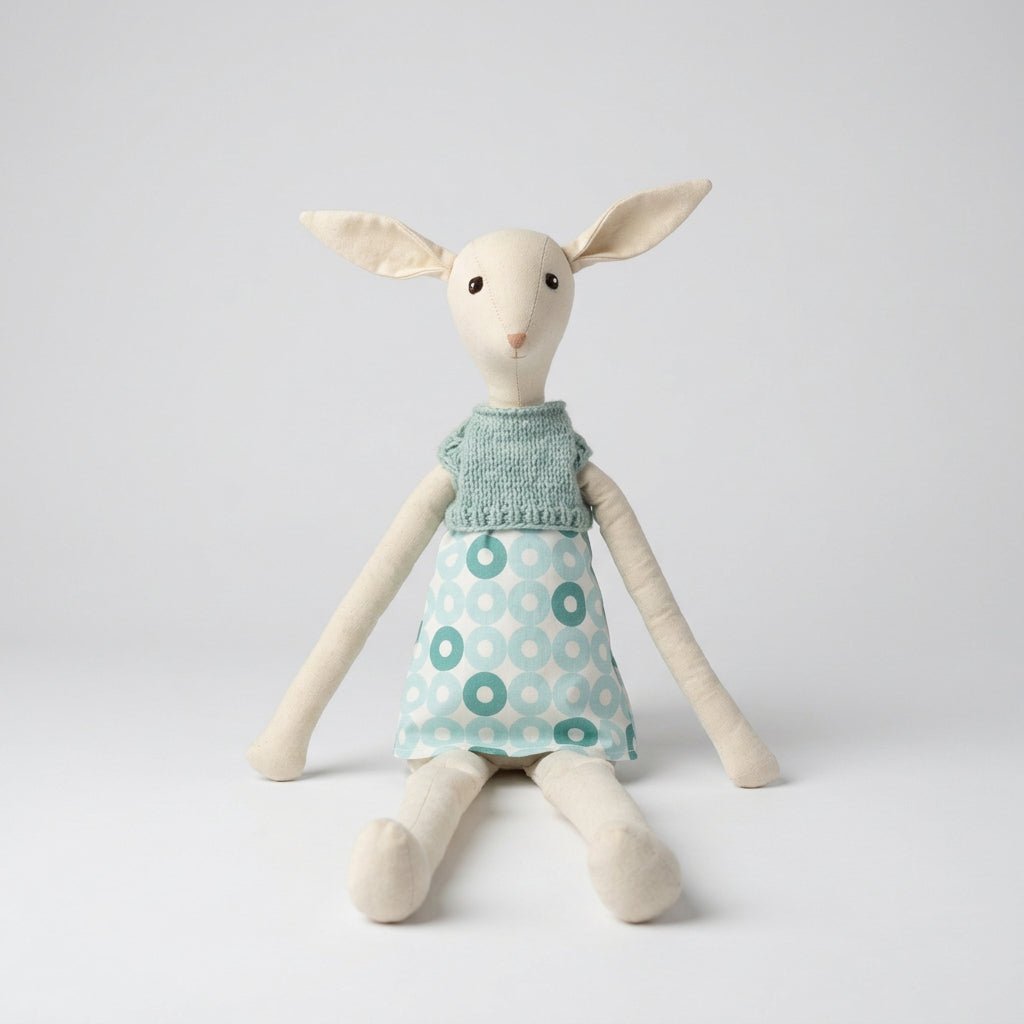 Gogo &amp; Martin Fawn Maxi Doll in White - Bloomfields