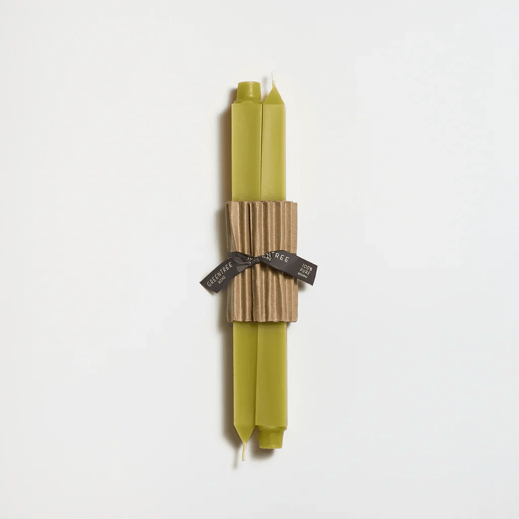 Greentree Beeswax Square Tapers - Bloomfields
