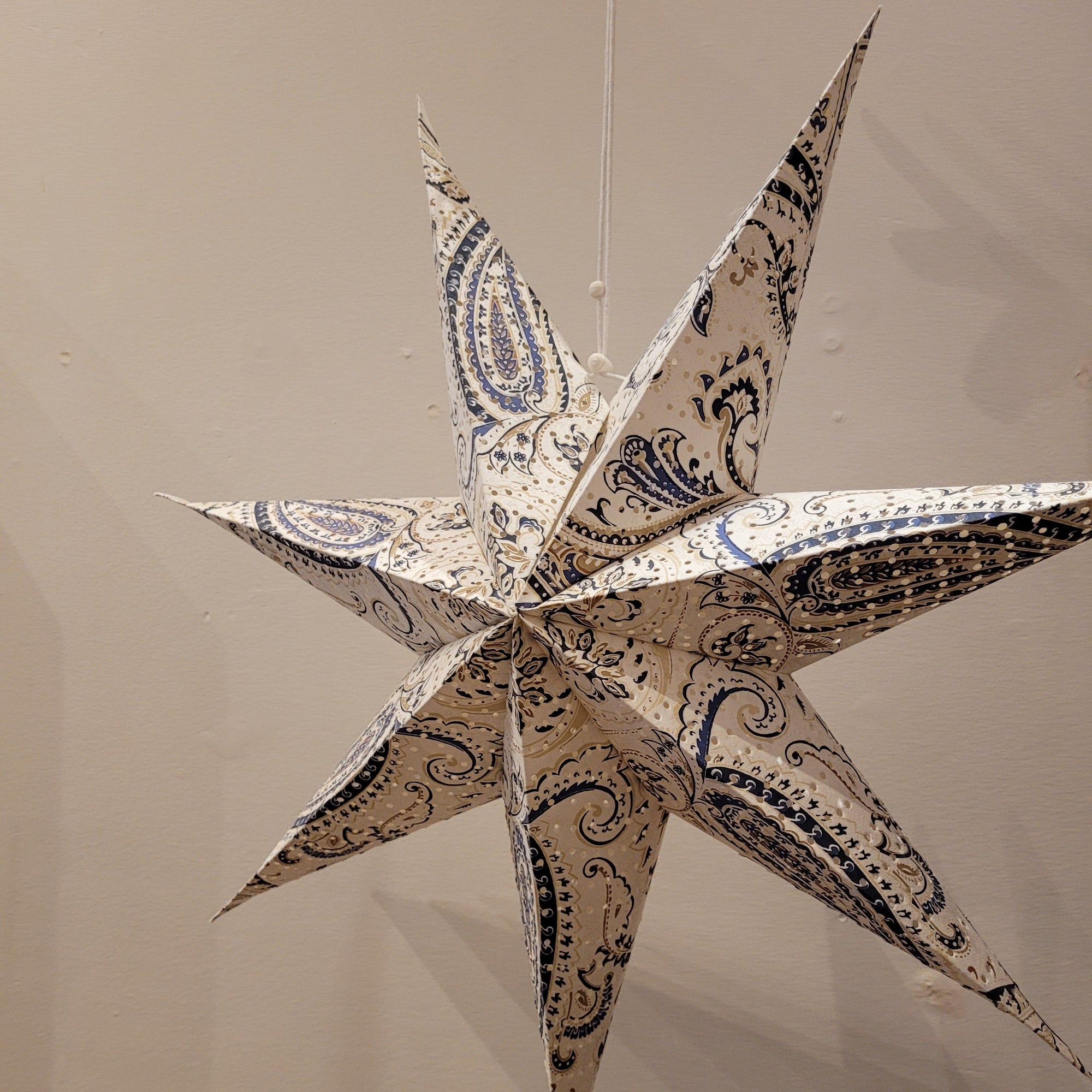 Handmade Paper Folding Star With Pattern - Bloomfields