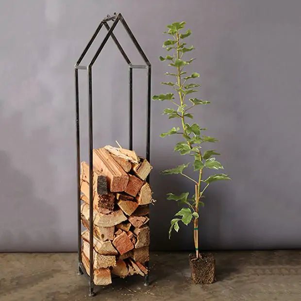 House Shaped Metal Log Holder - Bloomfields