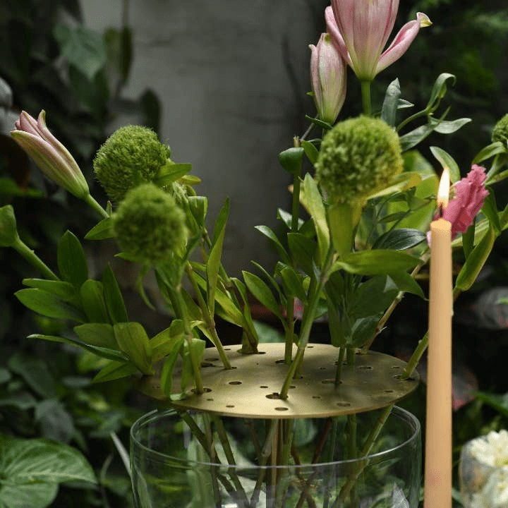 Japanese Style Holder, Brushed Brass - Bloomfields