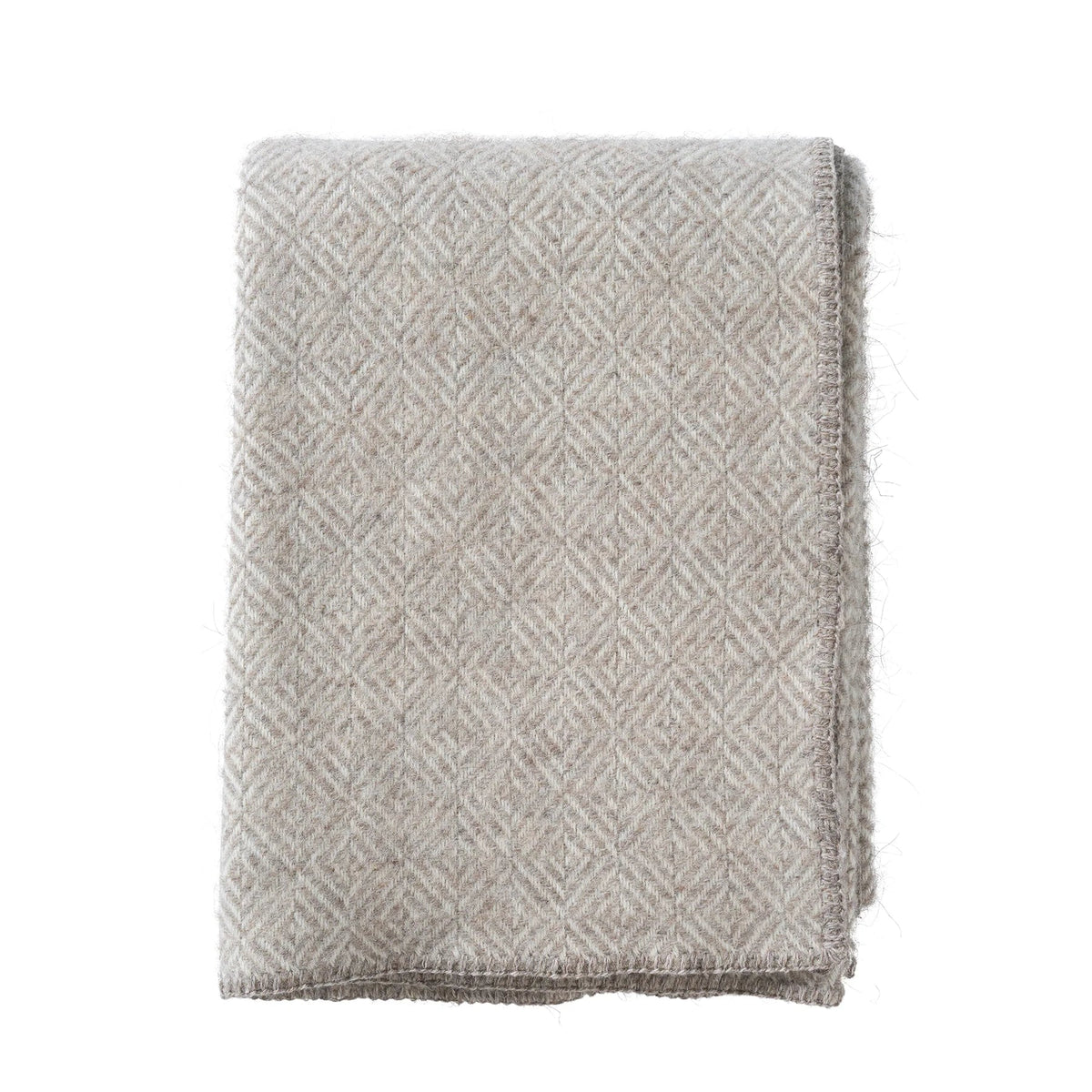 Klippan Diamonds Throw Natural Beige - Bloomfields