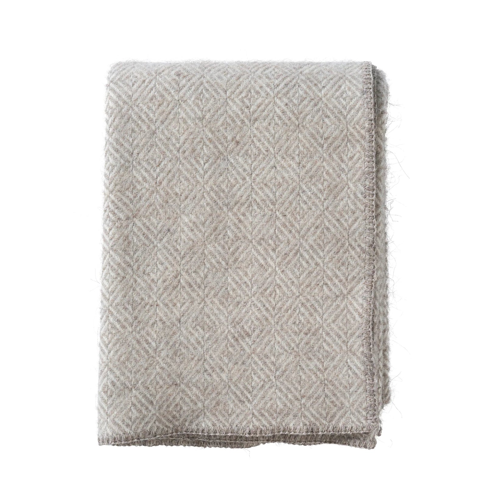 Klippan Diamonds Throw Natural Beige - Bloomfields